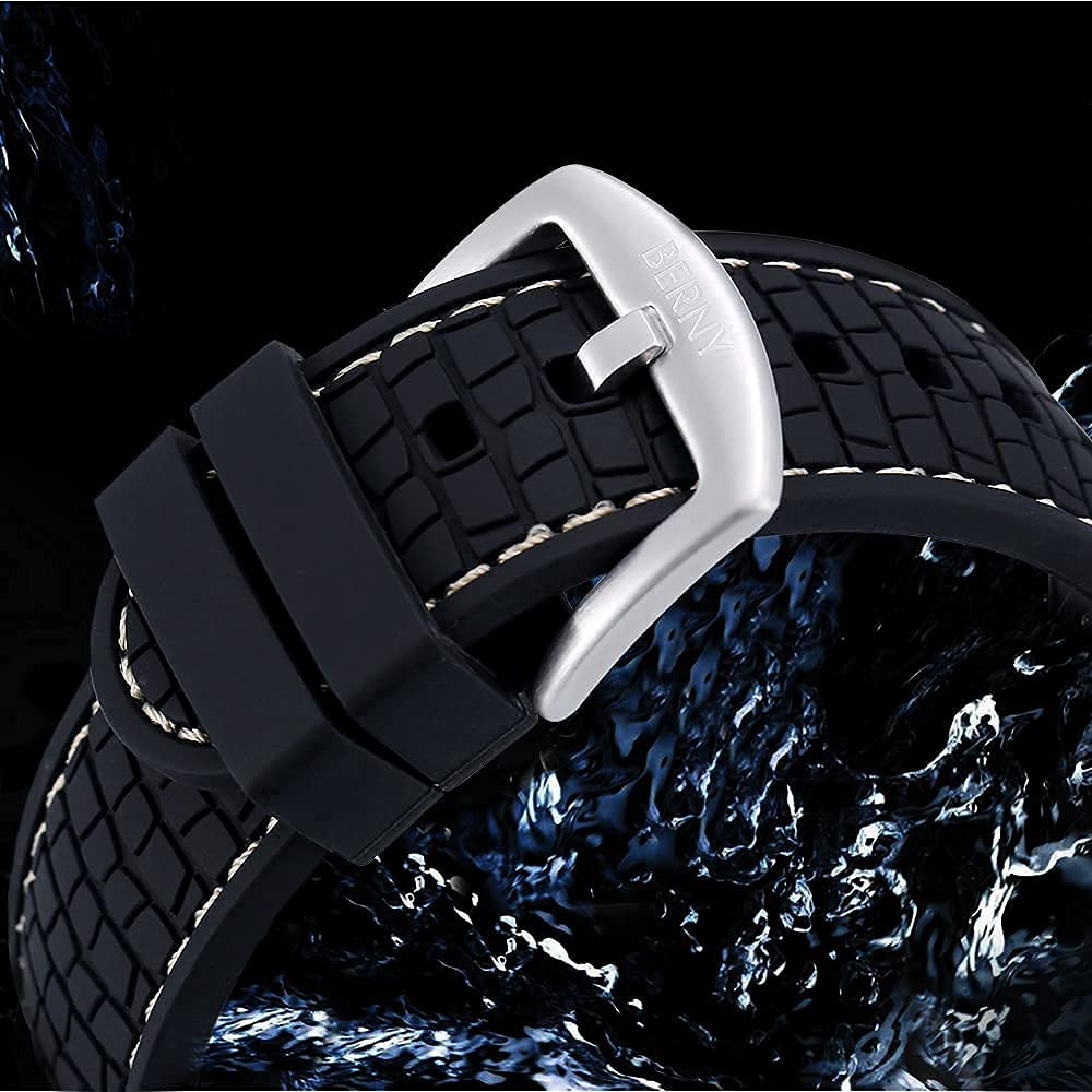 BERNY Men's Automatic Mechanical Watch Self Winding Watches Water Proof 20ATM Sapphire Glass Scratch Resistant Super Luminous with Oversize Dial(No Battery Required - Image 5